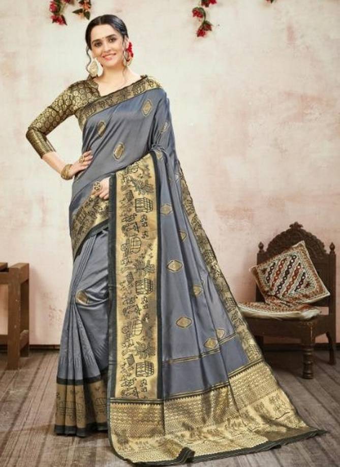 Lakshya Royal Silk 1 Latest Designer Fancy Wedding Wear Heavy Printed Banarasi Silk Sarees Collection